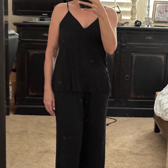 Black Victoria's Secret PJ Set - SZ. M - Picture 1 of 8